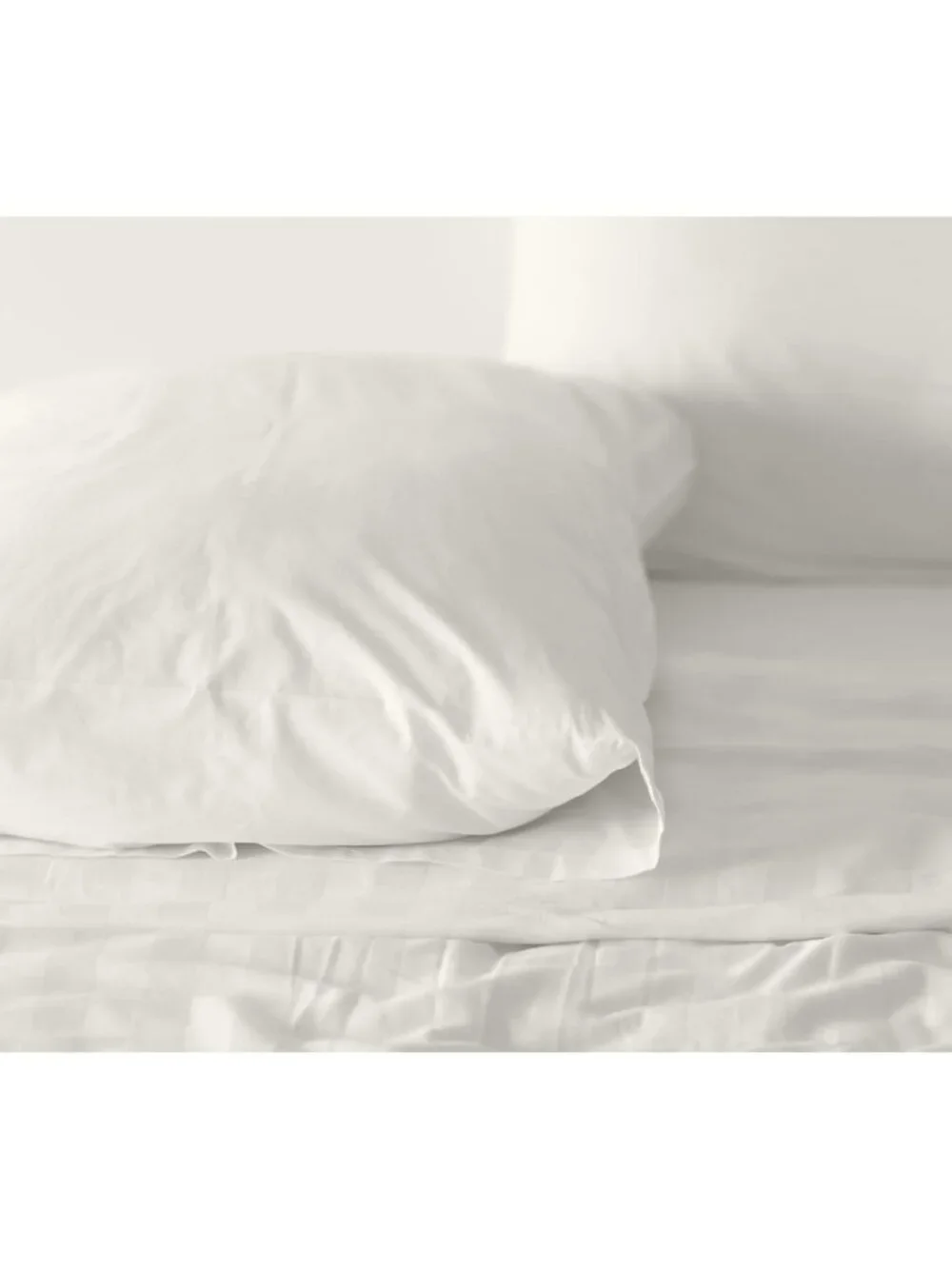 Queen Size 100% Cotton Percale Sheets Set - Ivory, Crisp Cooling, Deep Pocket 16